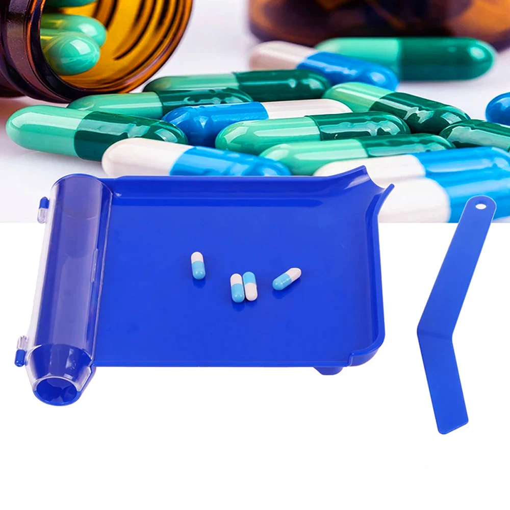 Medical Lab Officer - صينية عد الأدوية البلاستيكية مع ملعقة،
