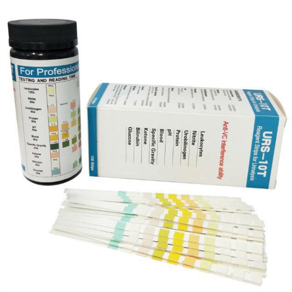 شرائط اختبار البول QWE-100 URS - مراجعة Urinalysis Reagent Strip وسعره