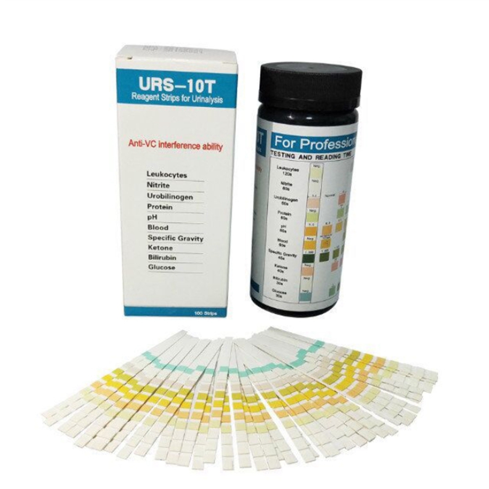 شرائط اختبار البول QWE-100 URS - مراجعة Urinalysis Reagent Strip وسعره