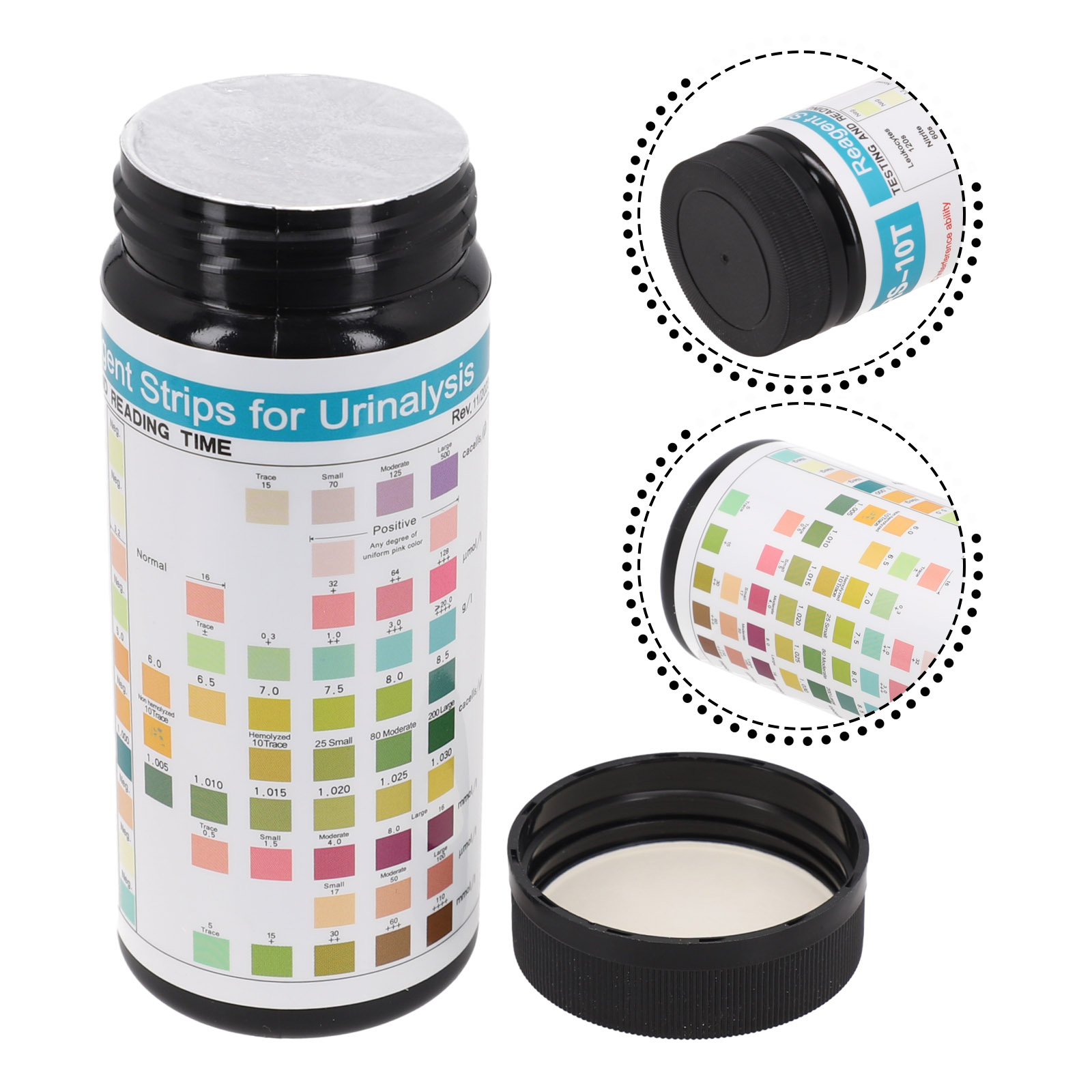 100 شرائط URS-10T شرائط تحليل  - مراجعة Urinalysis Reagent Strip وسعره