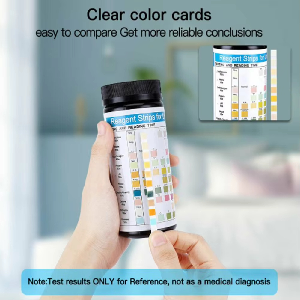 100 شريط اختبار بول URS-10T، ش - مراجعة Urinalysis Reagent Strip وسعره