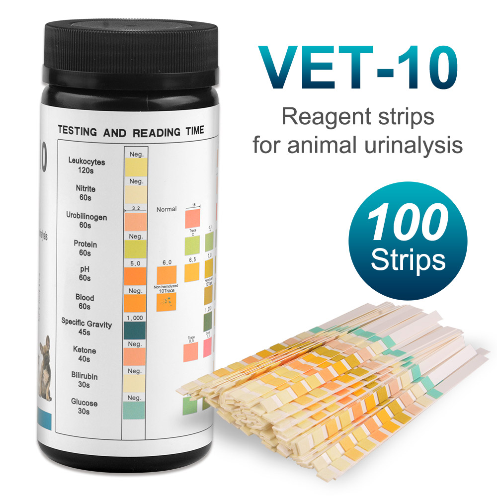 10-شرائط اختبار البول للقطط وا - مراجعة Urinalysis Reagent Strip وسعره
